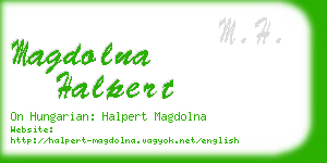 magdolna halpert business card